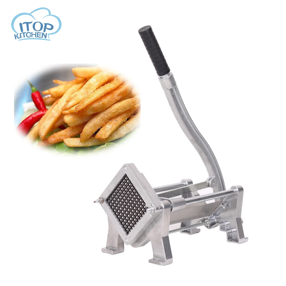 Fast Delivery! Stainless Steel French Fry Potato Chips Cutters+3 Blades