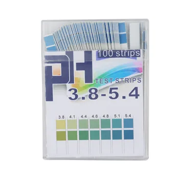 

100 Strips Boxed high Precision PH Test Strips Range 3.8-5.4 Indicator Paper Tester 20% off