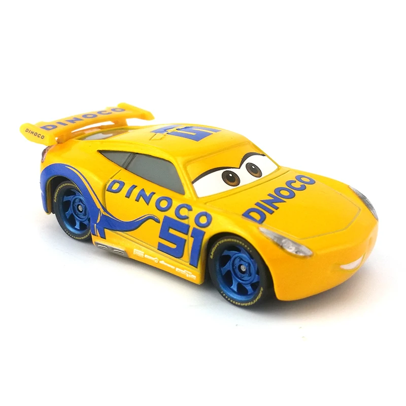 Disney Pixar Cars 3 Dinoco Крус Рамирез 1:55 Металл литой автомобиль Развивающие игрушки модель автомобиля для мальчиков детей подарок на день рождения