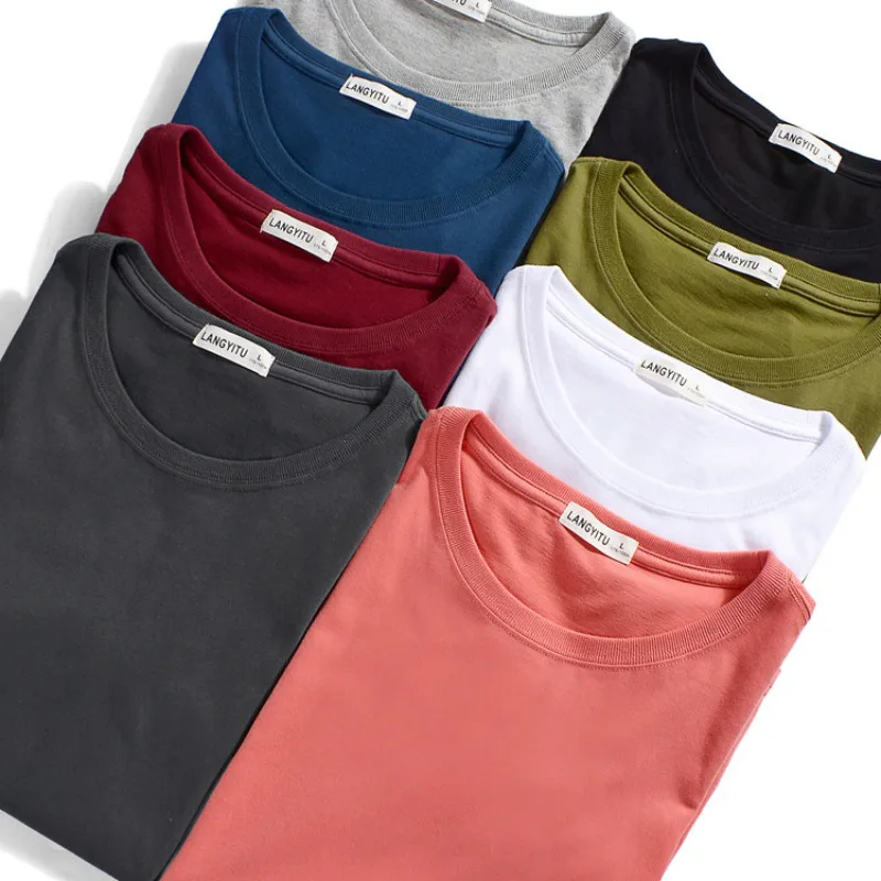 

Plusign Men Casual Wear Short Sleeve T Shirt Crew Neck Solid Tees Brand Loose Cotton Thin Comfy Black Top for Summer 2019 S-xxxL