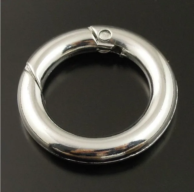 Free Shipping! Safety Rings clasp Imitation platinum plated 25mm Diain