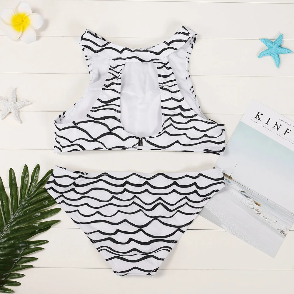 

2019 Exquisite Processing Quick Qrying Set Women Push-Up Padded Bra Beach Bikini Set Swimsuit Sexy Printing Swimwear July