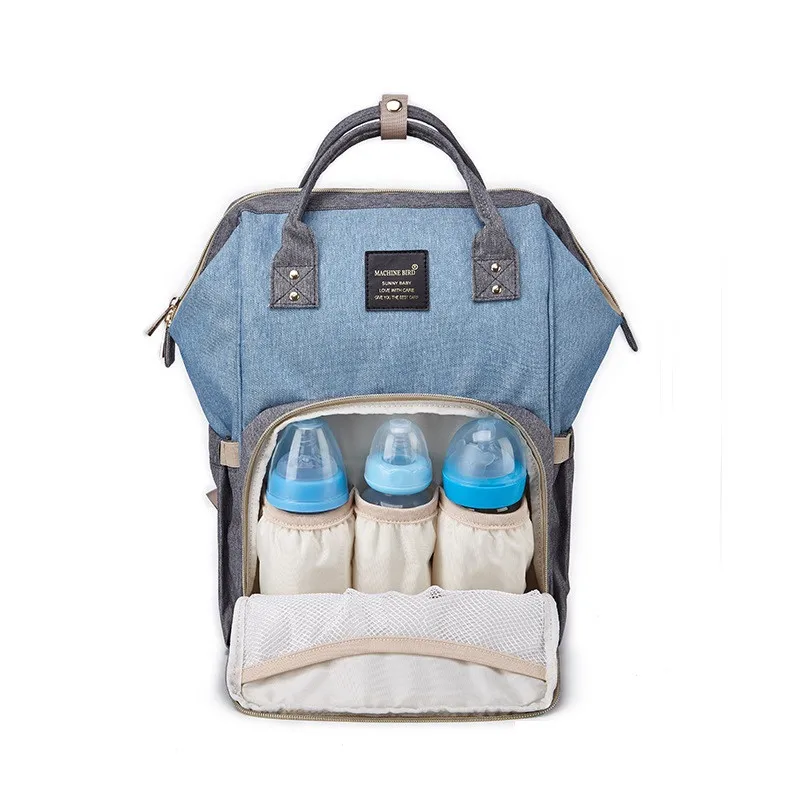 

2018 New Brand Large Capacity Maternal and Child Backpack Baby Cloth Changing Diaper Bags Upgrade Hit Color Patchwork Wateproof