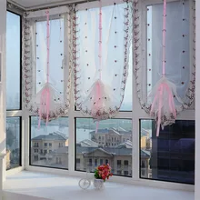 1 шт. вышитый цветок тюль оконные экраны двери шторы Sheer Шарф для гостиной шторы s декоративные оконные экраны#08