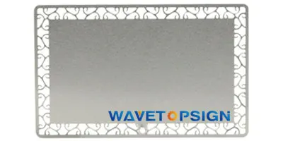 WaveTopSign 100 шт./лот визитные карточки многоцветный алюминиевый сплав металлический лист тестовый материал для лазерной маркировки машины - Цвет: Silver