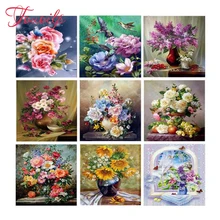 Полный квадратный алмаз 5D поделки алмазов картина фото пользовательские бисера розы цветок 3D Вышивка крестом мозаичный Декор
