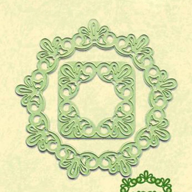 

doily frame metal Cutting Dies Scrapbooking craft Dies cuts thin paper art emboss knife card make punch stencil 100*102mm