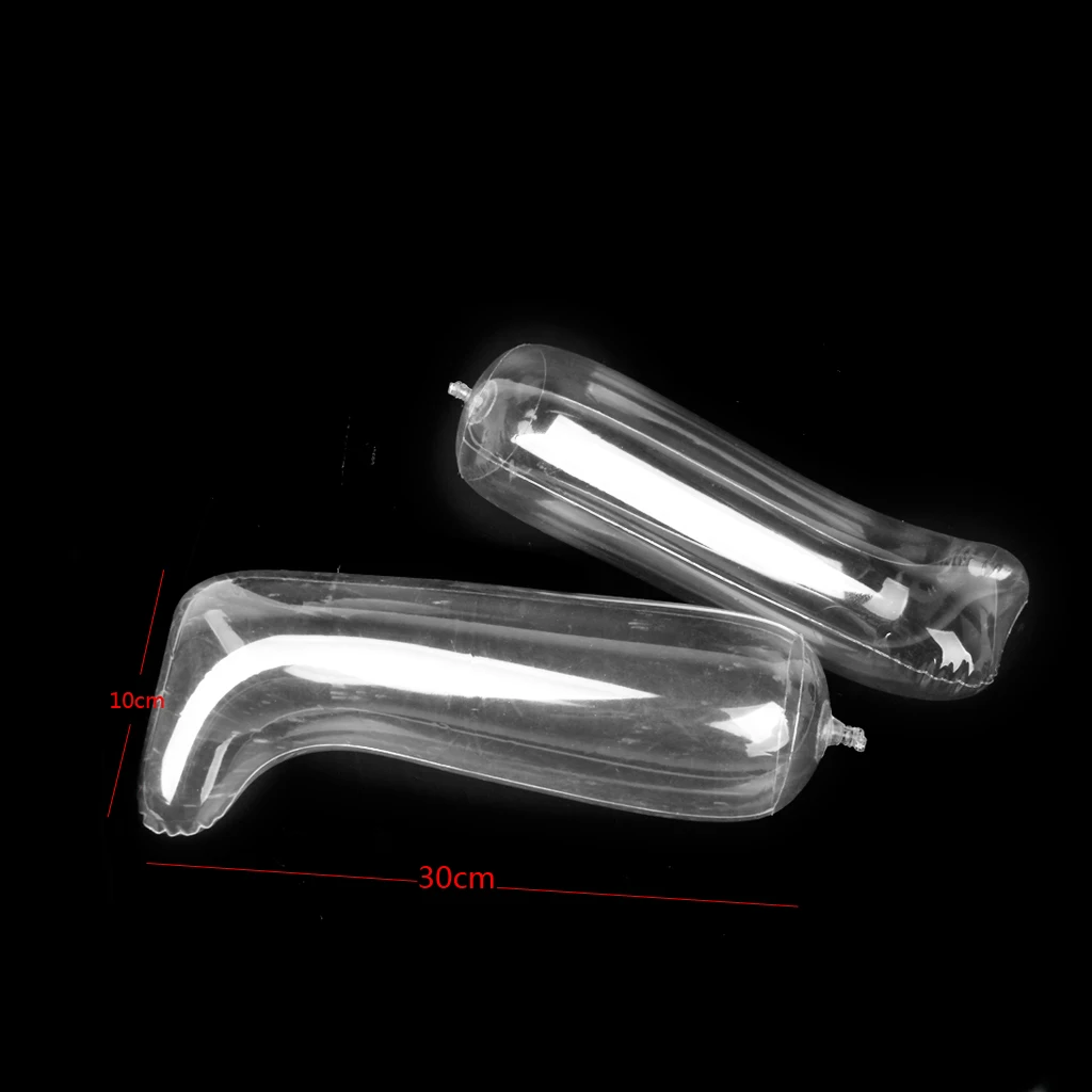 Footful Inflatable Boot Shoe Tree Shaper Inserts Support Stand Holder Apparel Accessories  for mid-calf boot Clear 30cm