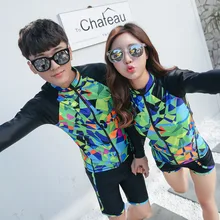 Серфинг водные виды спорта сыпь охранники анти-УФ Быстросохнущий купальник женский пляж с длинным рукавом Топы Короткие брюки купальники muta