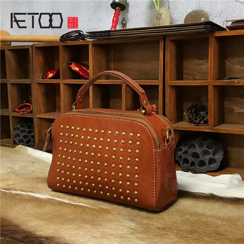

EUMOAN Tree cream retro bag wash water vegetable tan skin fashion lady handbag