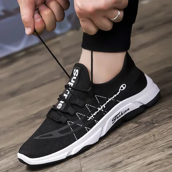 

hot sale 2019 Men spring fall Popular high quality Fashion casual shoes light Sneakers man Lace-up