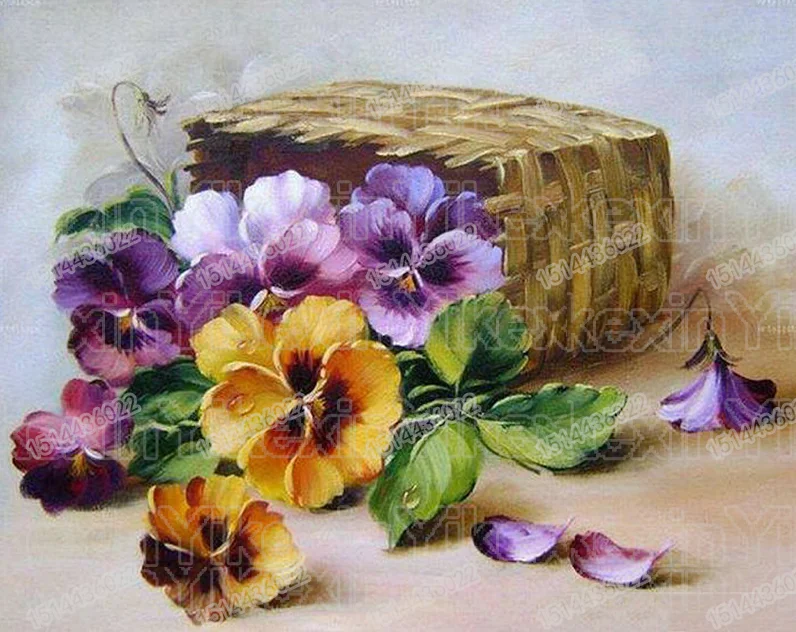 

Full Round Drill 5D DIY Diamond Painting "flowers" 3D Embroidery Cross Stitch 5D Decor Gift