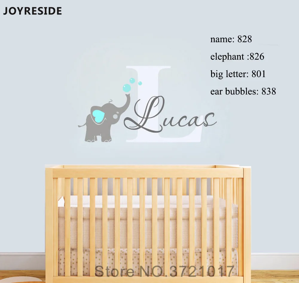 Wall Stickers custom baby name colour butterfly vinyl decal decor Nursery kids