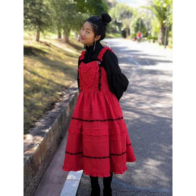 

medieval lolita dress kawaii girl daily retro lace victorian dress princess gothic lolita vestido lolita palace loli jsk cos