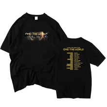 Kpop Wanna One Concert ONE THE WORLD Around поддерживающая одежда одинаковая модель Мужская и женская футболка с коротким рукавом