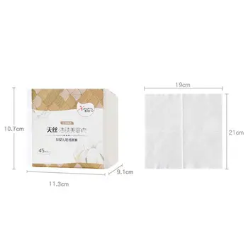 

45Pcs/Box Disposable Mesh Cotton Towel Face Washing Pad Removable Draw-On Tissue Cosmetic Makeup Tool Wet/Dry Wipes Cotton