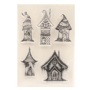 

KLJUYP House Clear Stamps Scrapbook Paper Craft Clear stamp scrapbooking 05263