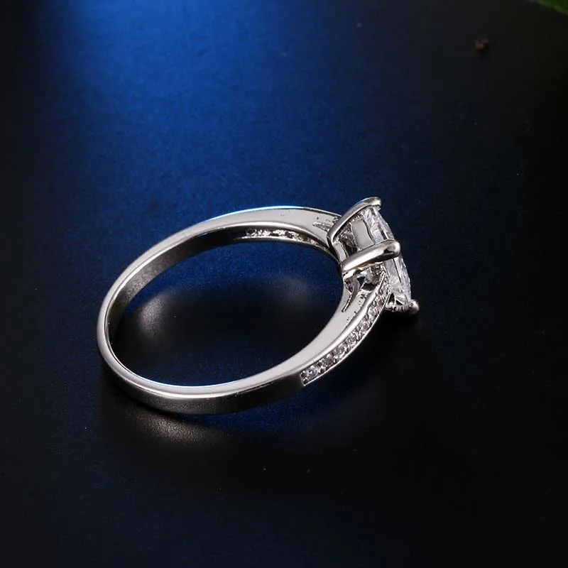 Богемное простое модное прямоугольное женское кольцо золотого/серебряного цвета, CZ камень, панк кольцо для помолвки перстень Femme Anelli Donna