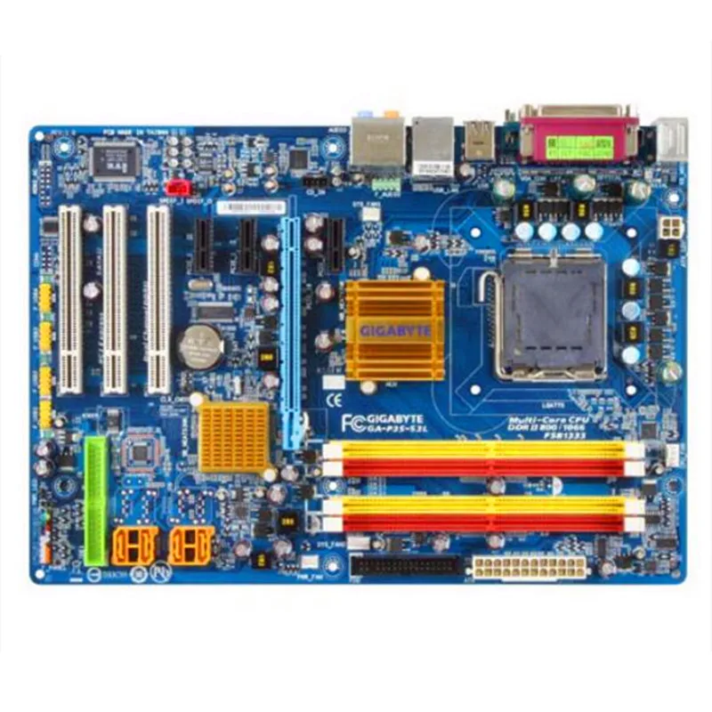 Оригинальный Для Gigabyte GA-P35-S3L P35-S3L P35 DDR2 LGA 775 материнскими платами из однотонной |