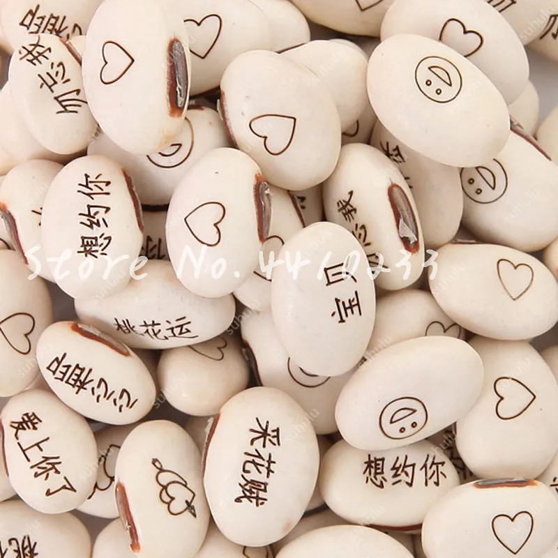 

100 Pcs Magic Growing Message Beans Bonsai English Magic Bean Magic Bean Potted Green Office Home Decor For Flower Pot Planter