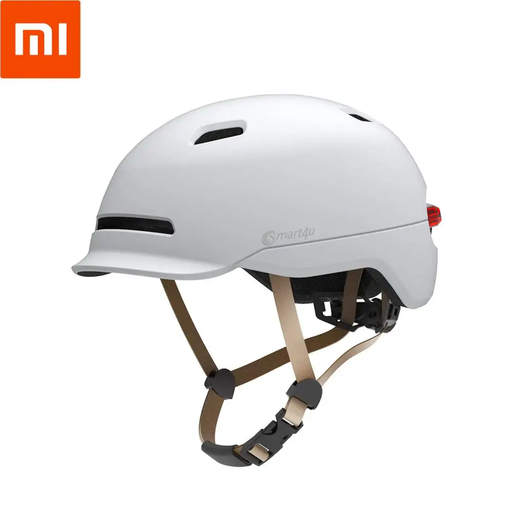 

New Xiaomi Bicycle Smart Flash Helmets Matte Men Women Helmet Back Light Mountain Road Scooter Integrally Molded electrombile 1