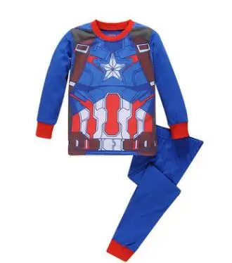 Hot Children Pajamas Set Sleepwear Pyjamas Kids Boys Christmas underwear Suit Baby Girls Pajamas Cotton Spiderman Set - Цвет: 17 style