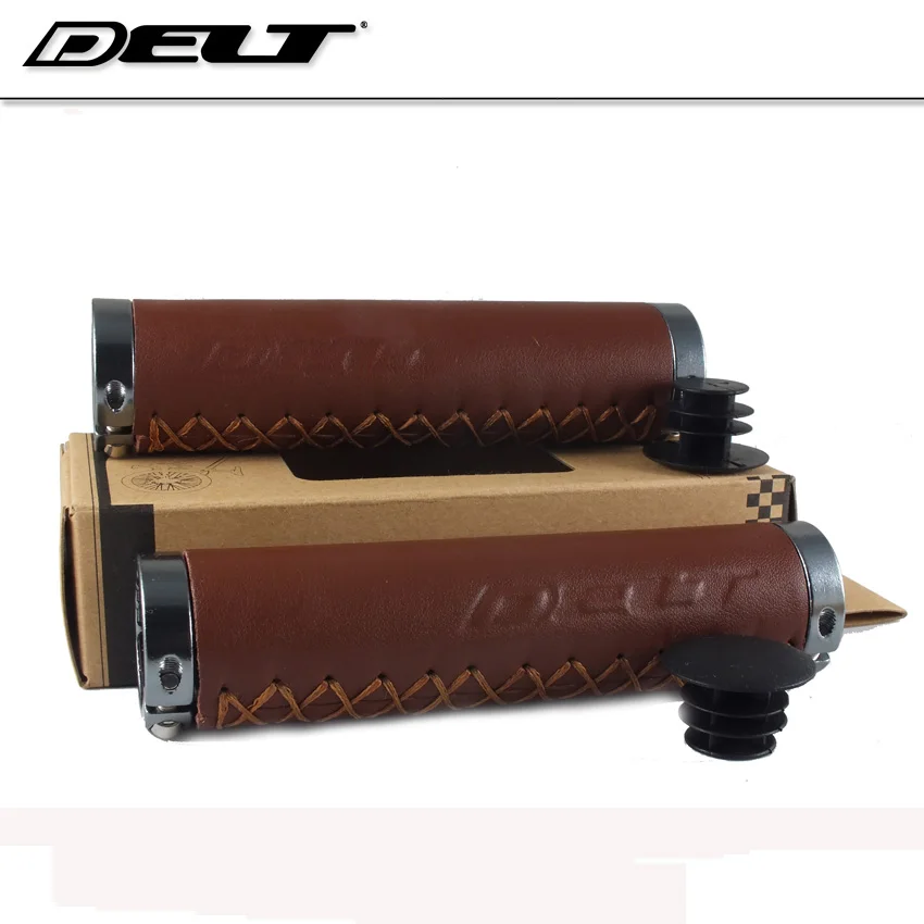 

1pair Lockable Handle NEW MTB ROAD BMX Folding bike Cycling Bicycle Grips 22.2*130 mm Leather Brown