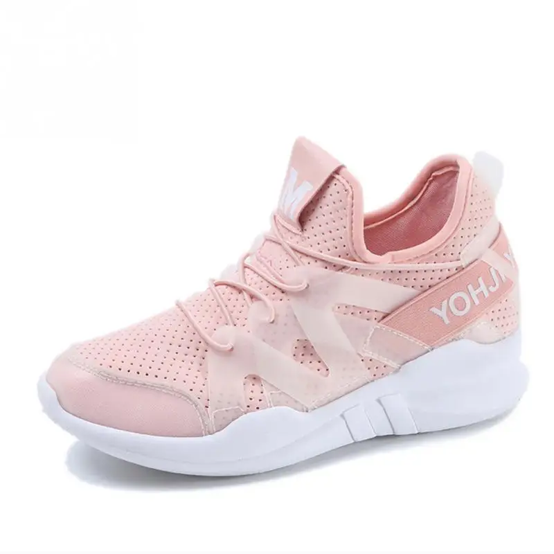 

Harajuku Casual Shoes Korean Style Girls Students Breathable Mesh Sneakers Hidden Heel Shoes Women Leisure Travel Shoes