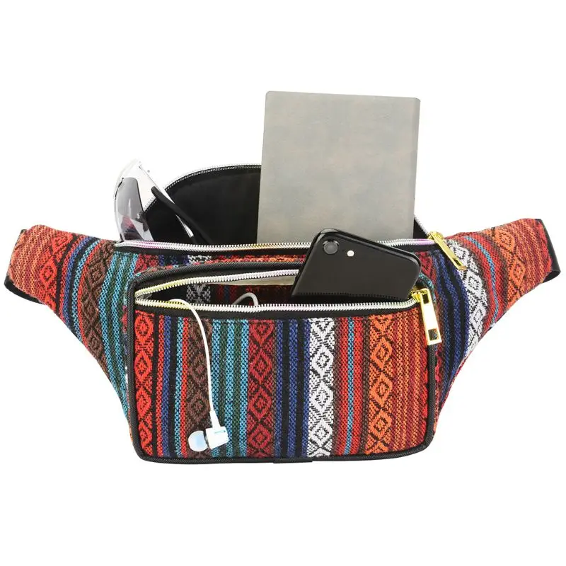 THINKTHENDO Women Ethnic Fanny Pack Retro Vintage Bum Bags Travel Hiking Waist Belt Purse 2018 Fanny Pack for Women Waist Bag