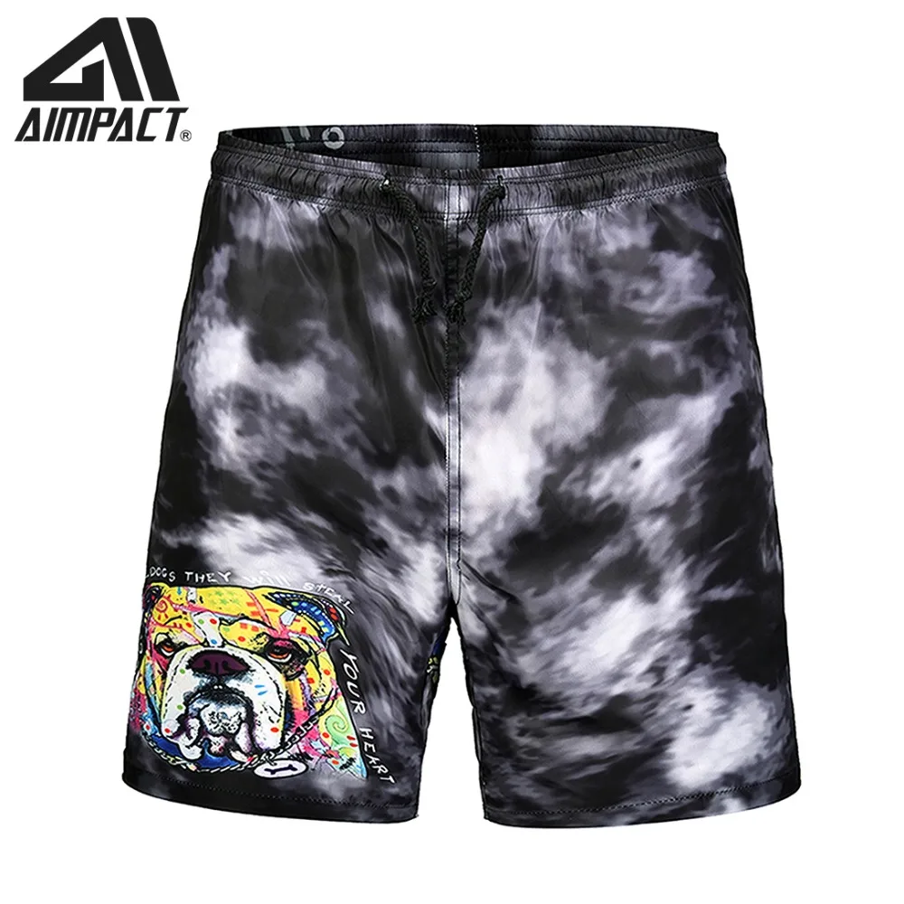 

Quick Dry 3D Dog Board shorts for Men 2019 New Summer Beachwears Casual Male Swimwear Shorts Holiday Surfing Swim Trunks AM2138