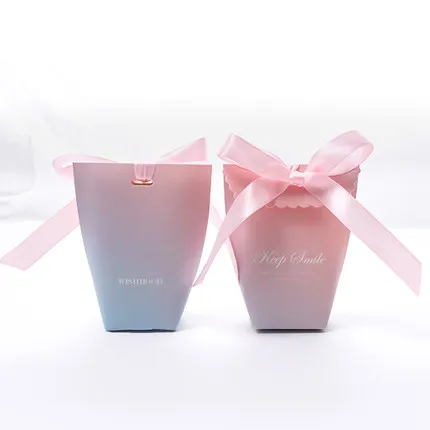 

50pcs Sweet Lovely Wedding Favor Box Bonbonniere Bags Gift Candy Boxes Baby Shower Birthday Guest Favors Event Party Supplies