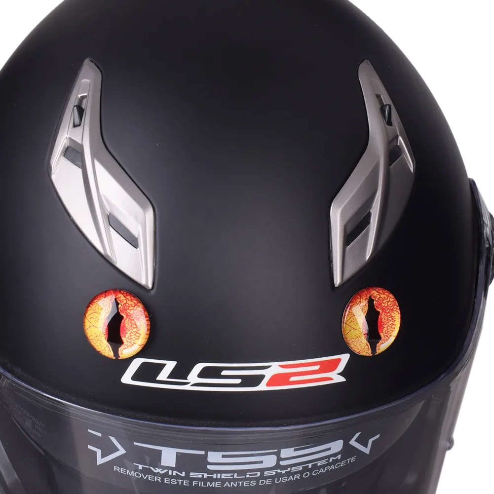 

3D Glass Cat Eyes for Motorcycle Helmet Motocross Demon Devil Eyes for AGV ICON HJC NOLAN SHOEI ARAI Ironman LS2 Helmets