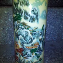 Изящный старый китайский из расписного фарфора Глазурованный фарфор вазы Классическая художественная коллекция и украшения для дома