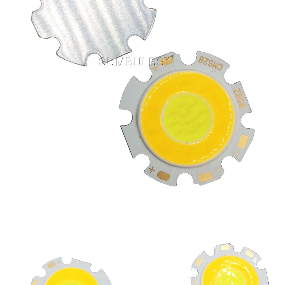 28mm double color COB led light round cob 3W 5W 7W (5)