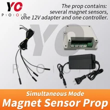 Magneet Sensor Gelijktijdige Versie Escape Room Prop Vier Magneet Tegelijkertijd Release Yopood Takagism Game Puzzels Open Magnetische