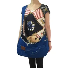 Dourable Denim Pet cat маленькая сумка-переноска для животных слинг мешок открытый портативный для собаки чихуахуа Сумка Для Покупок Сумка
