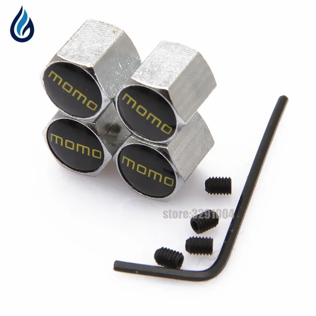 Momo Car Wheel Tire Valves Caps Anti Theft Cover For Bmw E46 Ford Momo Car Wheel Tire Valves Caps Anti Theft Cover For Bmw E46 Ford Focus 2 Volkswagen Pat B6 Peugeot 206 Audi A3 Mercedes Fiat
