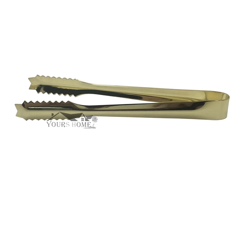 17.8cm Ice tong Bbq Stainless Steel Barbecue BBQ Clip Bread Food Ice Clamp Tongs Bar Kitchen Accessories Barware