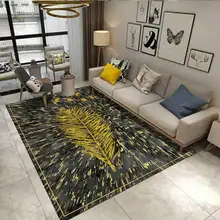 Домашний большой размер ковер современный простой геометрический Благородный Золотой коврики с узором для гостиной спальни Декор Ковер противоскользящие маты