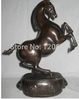 

bronze statue of rare but Cai Gu decorate the horse