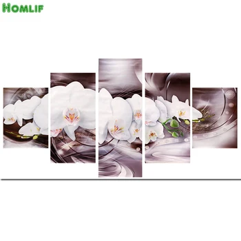

5 5D DIY Diamond embroidery orchid diamond painting Cross Stitch full drill Rhinestone mosaic home decoration