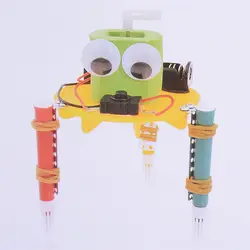 DIY каракули робот технологии небольшие изобретения модель для детей первичный и вторичный научный эксперимент развивающие игрушки