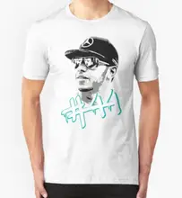 Neuheit Lewis Hamilton #44 t shirt Lewis Hamilton Pop-Art T-shirt Tees Mens Baumwolle T-shirt Mann Kleidung mit Kurzarm