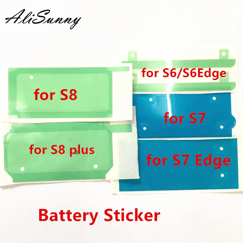 AliSunny 10 шт. клейкая наклейка на батарейках для SamSung Galaxy S6 S7 Edge S8 Plus S6Edge S7Edge 3 м двойная клейкая лента