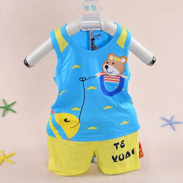 2015 hot summer style boy baby dress 3 months 2 years old baby clothing