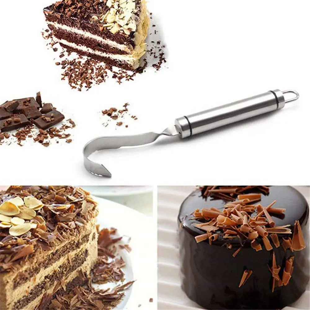 

Chocolate Cheese Butter Curler, Slicer Hook Shape Cake Decorations Graters Shavings Knife Planer Baking Utensils