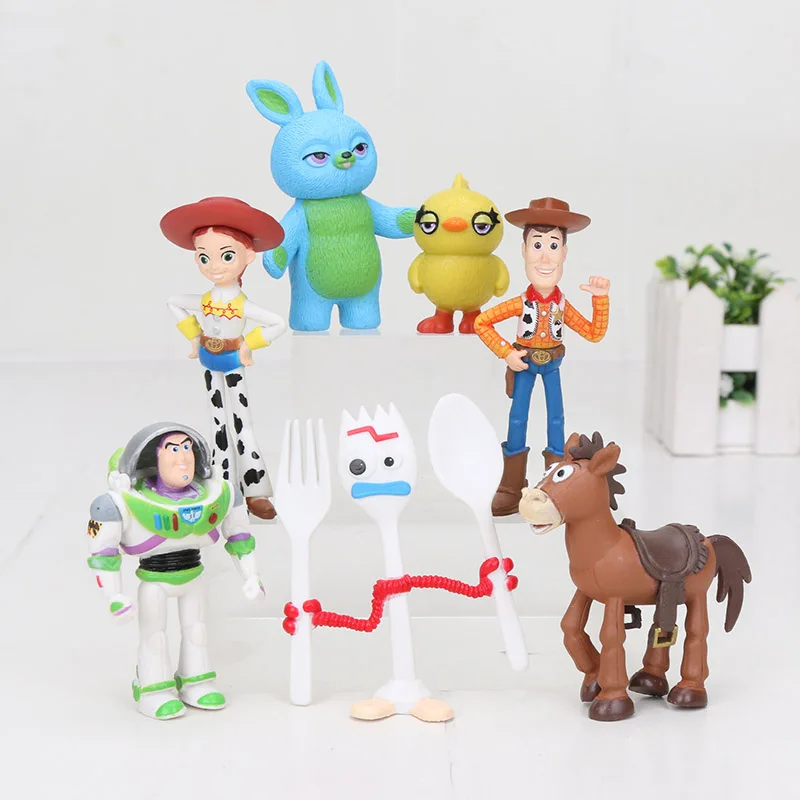 

Anime Toy Story Woody Buzz Lightyear PVC Action Figures Toys Decoration Collection Model