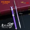 The Founder of Diabolism Mo Dao Zu Shi Keychain 22 CM Flute Whip Weapon Model Key Chains Collection Sword with Sheath Jewelry ► Photo 3/6