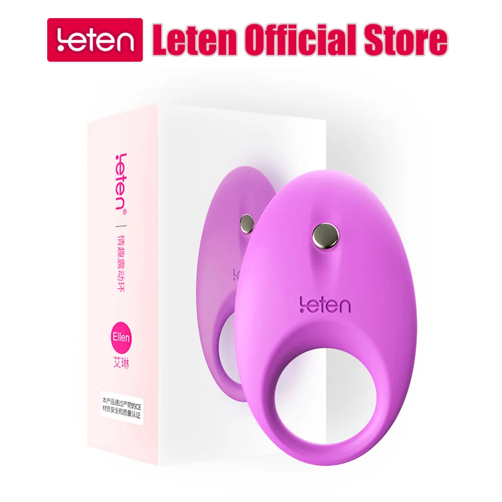 Leten пениса петух кольцо Multi Spot вибрируя секс-игрушки для пары на пенис Для мужчин |