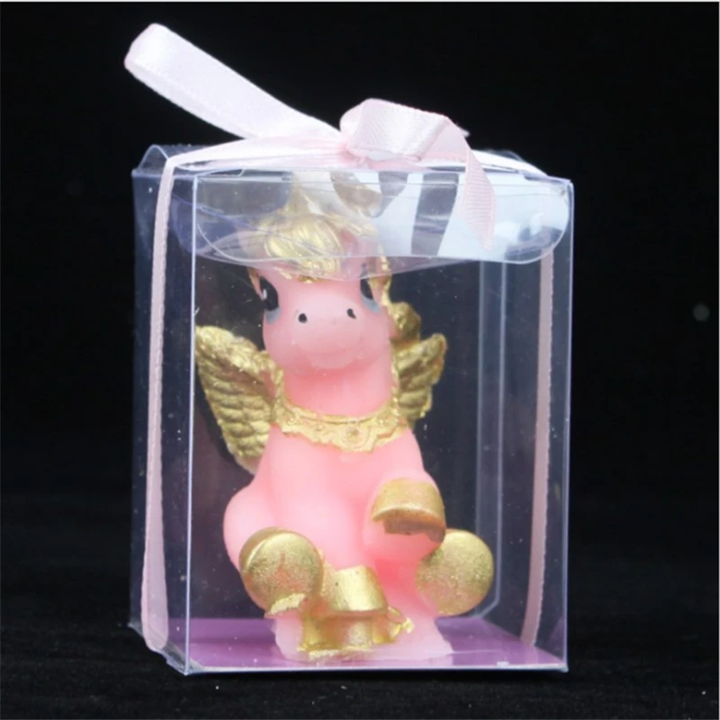 1 Box Unicornio Candle Birthday Party Decorations Kids Unicorn Cake Topper Baby Shower Decorations Unicorn Party Favor Gift-S